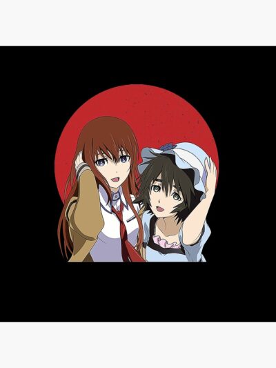 Alternative view of Best Selling Steins Gate Makise Kurisu And Mayuri Shiina Throw Pillow