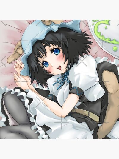 Alternative view of Mayuri Shiina Steins Gate Artistic Drawing Shower Curtain
