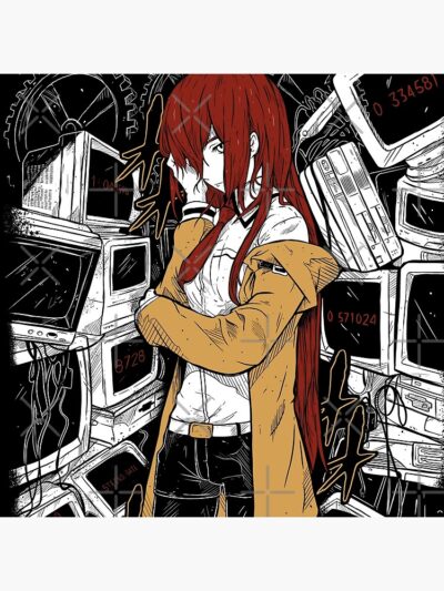 Alternative view of Steins Gate Makise Kurisu Vintage Design Shower Curtain