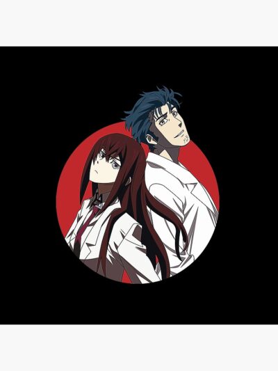 Alternative view of Steins Gate Okabe And Makise Bassic Design Shower Curtain