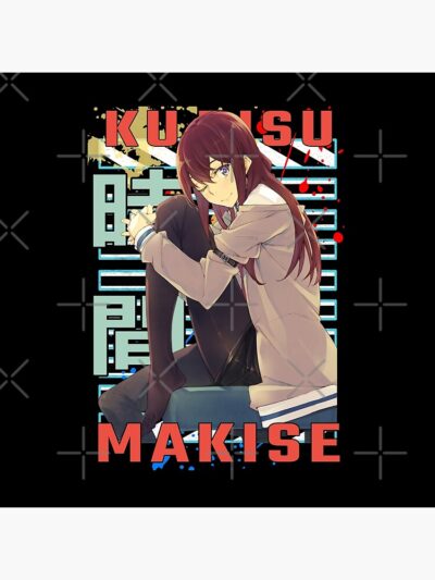 Alternative view of Kurisu Makise Steins Gate Urban Anime Design Tapestry