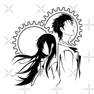 Alternative view of Novel Game Steins Gate Okabe And Kurisu Techno Tote Bag