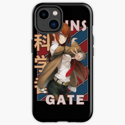 Kurisu Makise Vintage Stripe Design Iphone Case