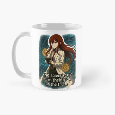 Alternative view of Kurisu Makise From Steins Gate With Quote Scientist Mug