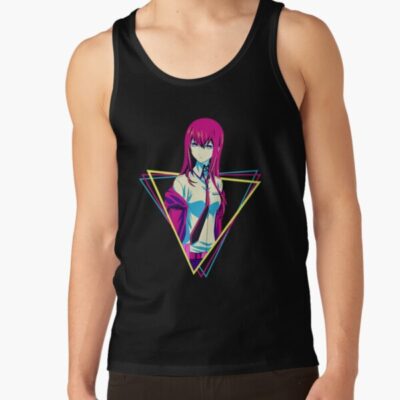 Novel Game Anime Steins Gate Kurisu Makise Retro Music Tank Top