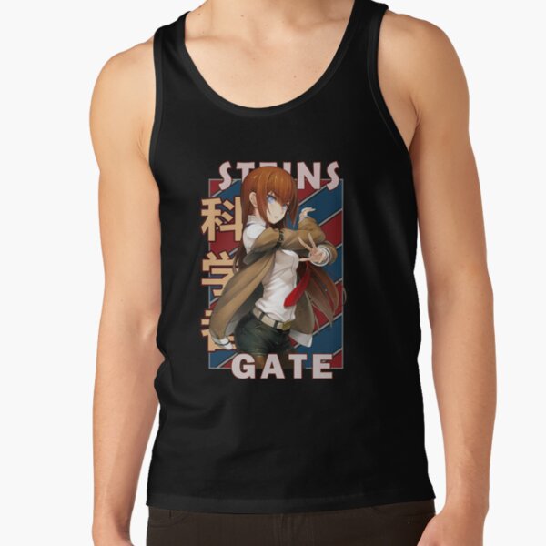 Kurisu Makise Steins Gate Anime Design Tank Top - Image 2