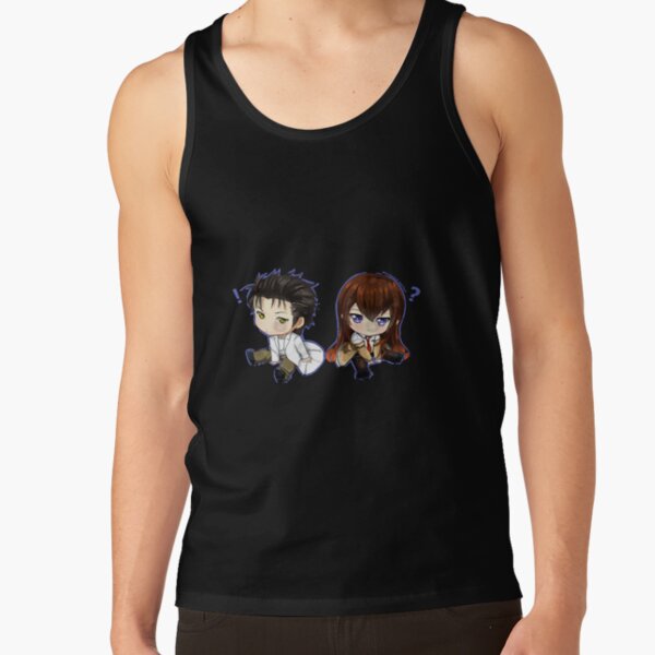 Steins Gate Okabe Rintarō And Makise Kurisu Chibi Tank Top
