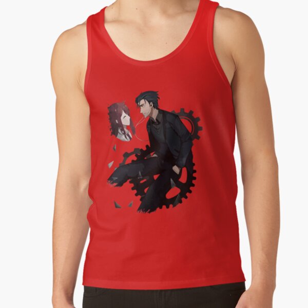 Novel Game Anime Steins Gate Dark And Offensive Tank Top - Image 4