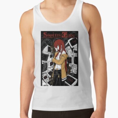 Alternative view of Best Selling Steins Gate Makise Kurisu Retro Tank Top
