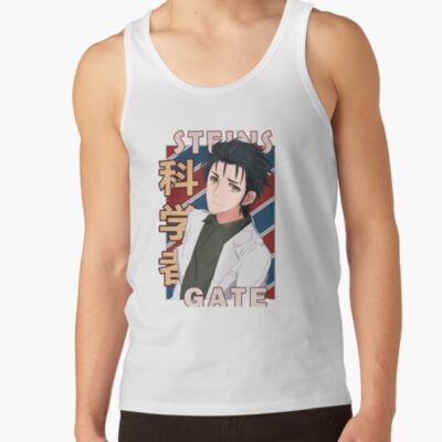 Rintarou Okabe Steins Gate Anime Design Tank Top