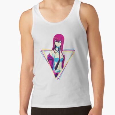 Alternative view of Novel Game Anime Steins Gate Kurisu Makise Retro Music Tank Top