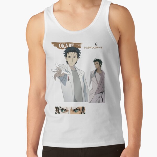 Steins Gate Rintaro Okabe Lintahlo Mad Sientist Tank Top - Image 2