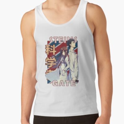 Okabe And Kurisu Steins Gate Anime Design Tank Top