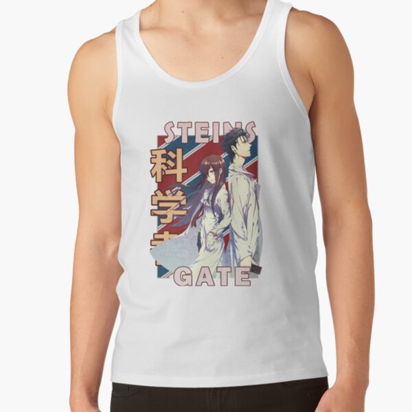 Okabe And Kurisu Steins Gate Anime Design Tank Top