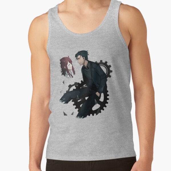 Novel Game Anime Steins Gate Dark And Offensive Tank Top - Image 3