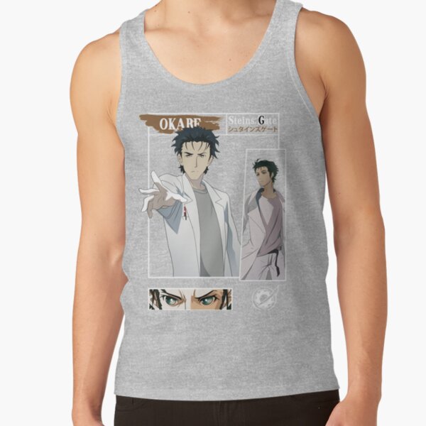 Steins Gate Rintaro Okabe Lintahlo Mad Sientist Tank Top - Image 3