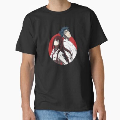 Steins Gate Kurisu And Okabe Colorfull T-shirt