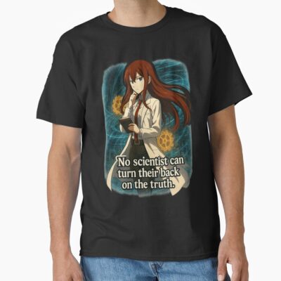 Alternative view of Kurisu Makise From Steins Gate With Quote Scientist T-shirt