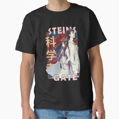 Alternative view of Okabe And Kurisu Steins Gate Anime Design T-shirt