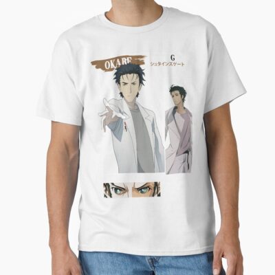 Alternative view of Steins Gate Rintaro Okabe Lintahlo Mad Sientist T-shirt