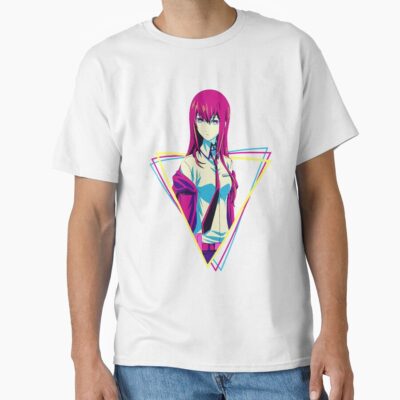 Alternative view of Novel Game Anime Steins Gate Kurisu Makise Retro Music T-shirt
