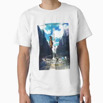 Anime Steins Gate High Quality Gate Vintage T-shirt