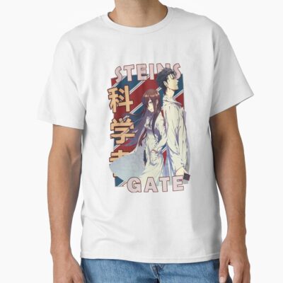 Okabe And Kurisu Steins Gate Anime Design T-shirt