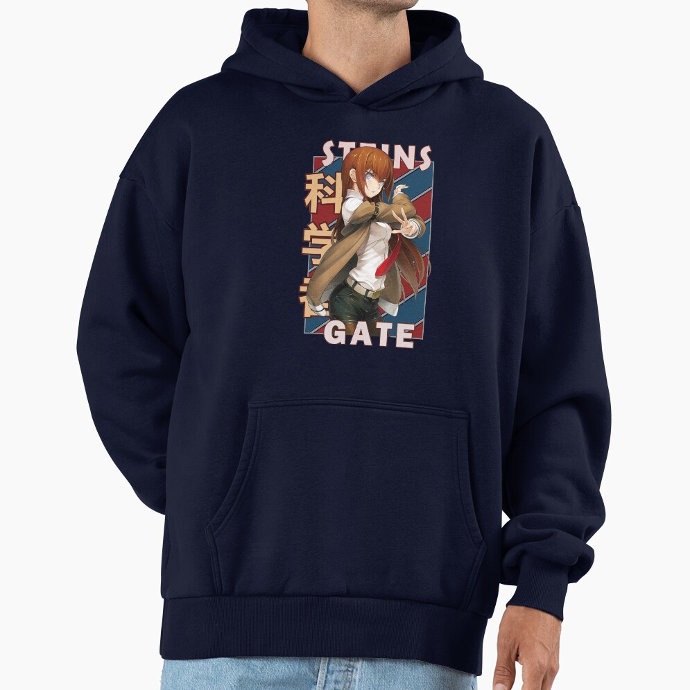 Kurisu Makise Steins Gate Anime Design Hoodie - Image 5