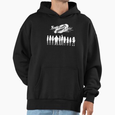 Novel Game Anime Steins Gate Main Characters White Edition Hoodie