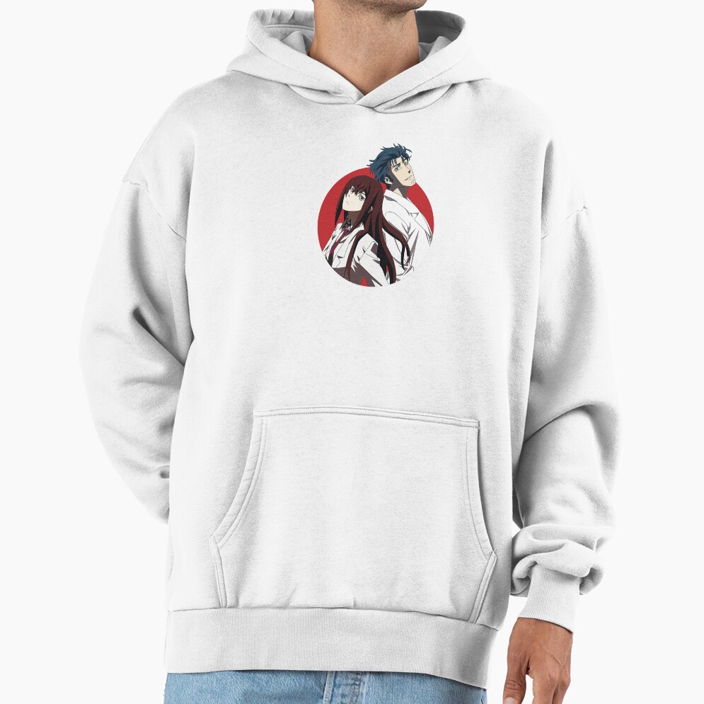 Steins Gate Kurisu And Okabe Colorfull Hoodie - Image 2