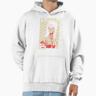 Alternative view of Hot Anime Steins Gate Makise Kurisu Retro Hoodie