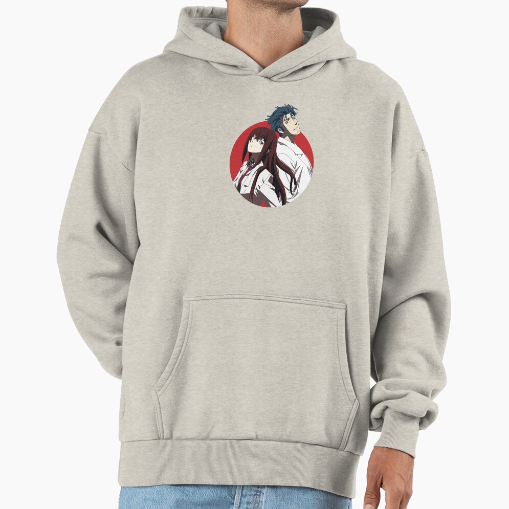Steins Gate Kurisu And Okabe Colorfull Hoodie - Image 3
