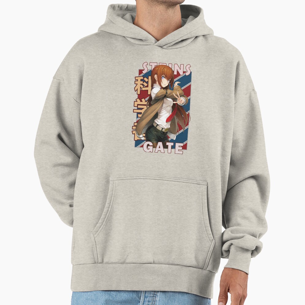 Kurisu Makise Steins Gate Anime Design Hoodie - Image 3