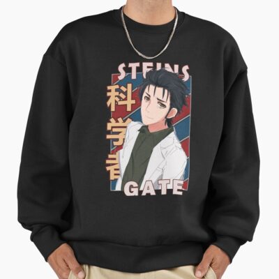 Alternative view of Rintarou Okabe Steins Gate Anime Design Sweatshirt