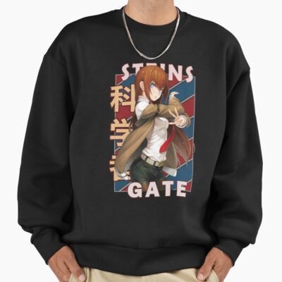 Alternative view of Kurisu Makise Steins Gate Anime Design Sweatshirt