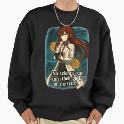 Kurisu Makise From Steins Gate With Quote Scientist Sweatshirt