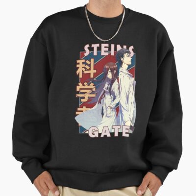 Alternative view of Okabe And Kurisu Steins Gate Anime Design Sweatshirt