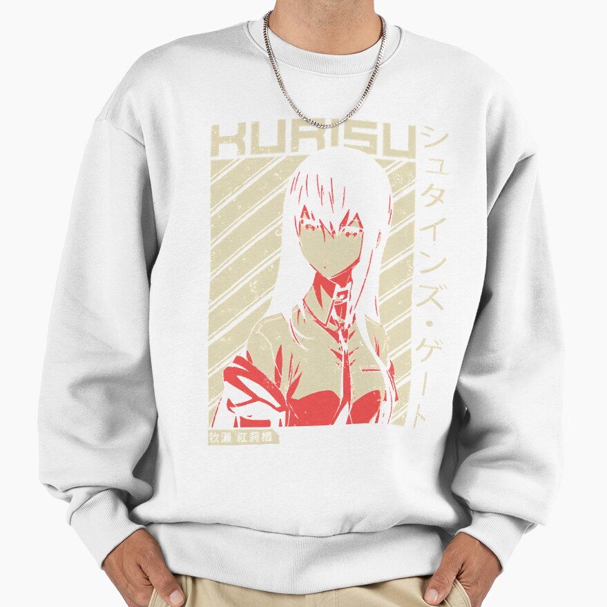 Hot Anime Steins Gate Makise Kurisu Retro Sweatshirt - Image 2
