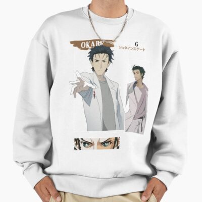 Alternative view of Steins Gate Rintaro Okabe Lintahlo Mad Sientist Sweatshirt