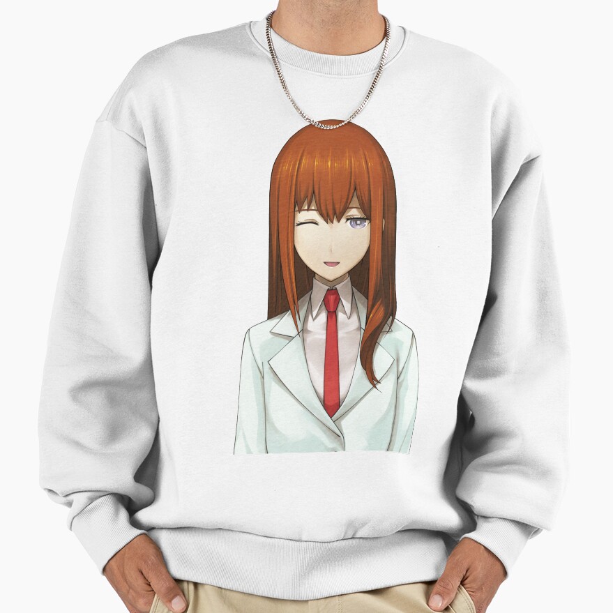 Anime Steins Gate Makise Kurisu Winking Sweatshirt
