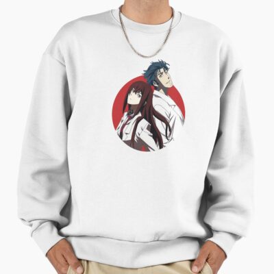 Alternative view of Steins Gate Kurisu And Okabe Colorfull Sweatshirt