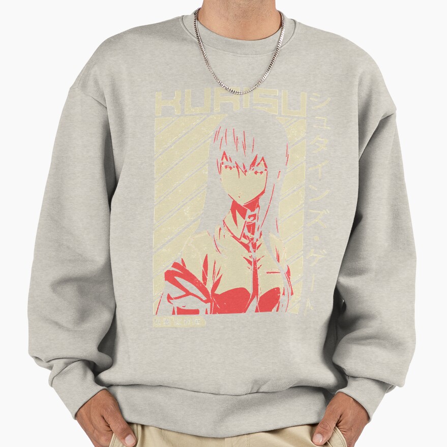 Hot Anime Steins Gate Makise Kurisu Retro Sweatshirt - Image 3