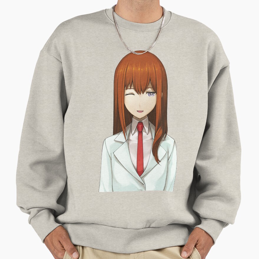 Anime Steins Gate Makise Kurisu Winking Sweatshirt - Image 3