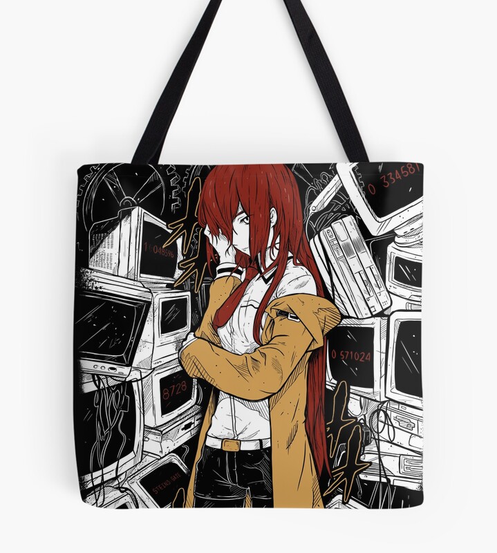 Steins Gate Makise Kurisu Vintage Design Tote Bag