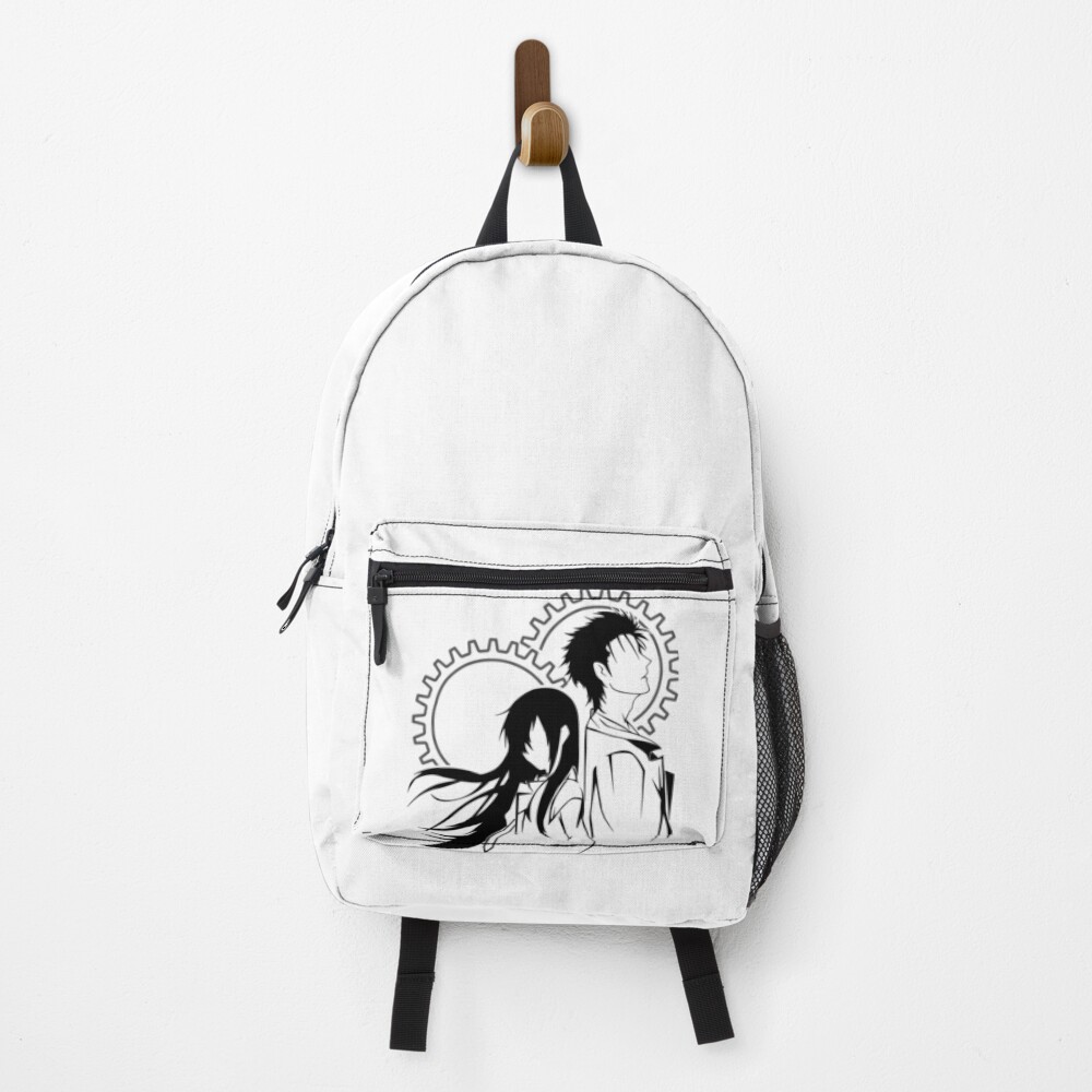 Novel Game Steins Gate Okabe And Kurisu Techno Backpack