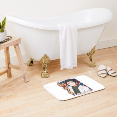 Alternative view of Rintarou Okabe Steins Gate Anime Design Bath Mat