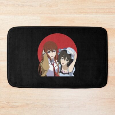 Steins Gate Mayuri Shiina And Makise Kurisu Bath Mat