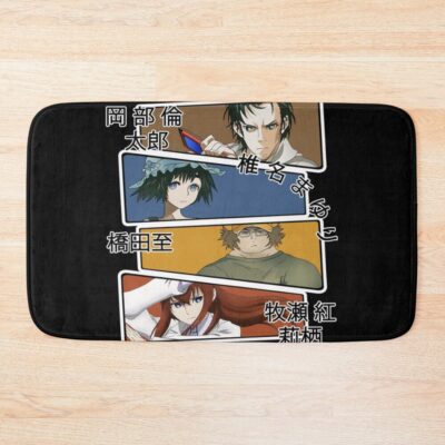 Hot Anime Steins Gate Main Characters Bath Mat