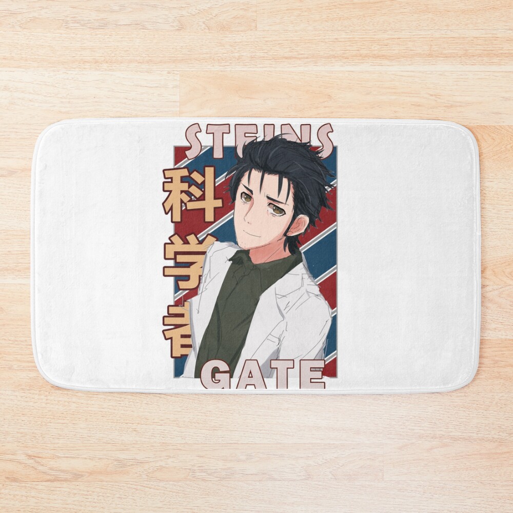 Rintarou Okabe Steins Gate Anime Design Bath Mat