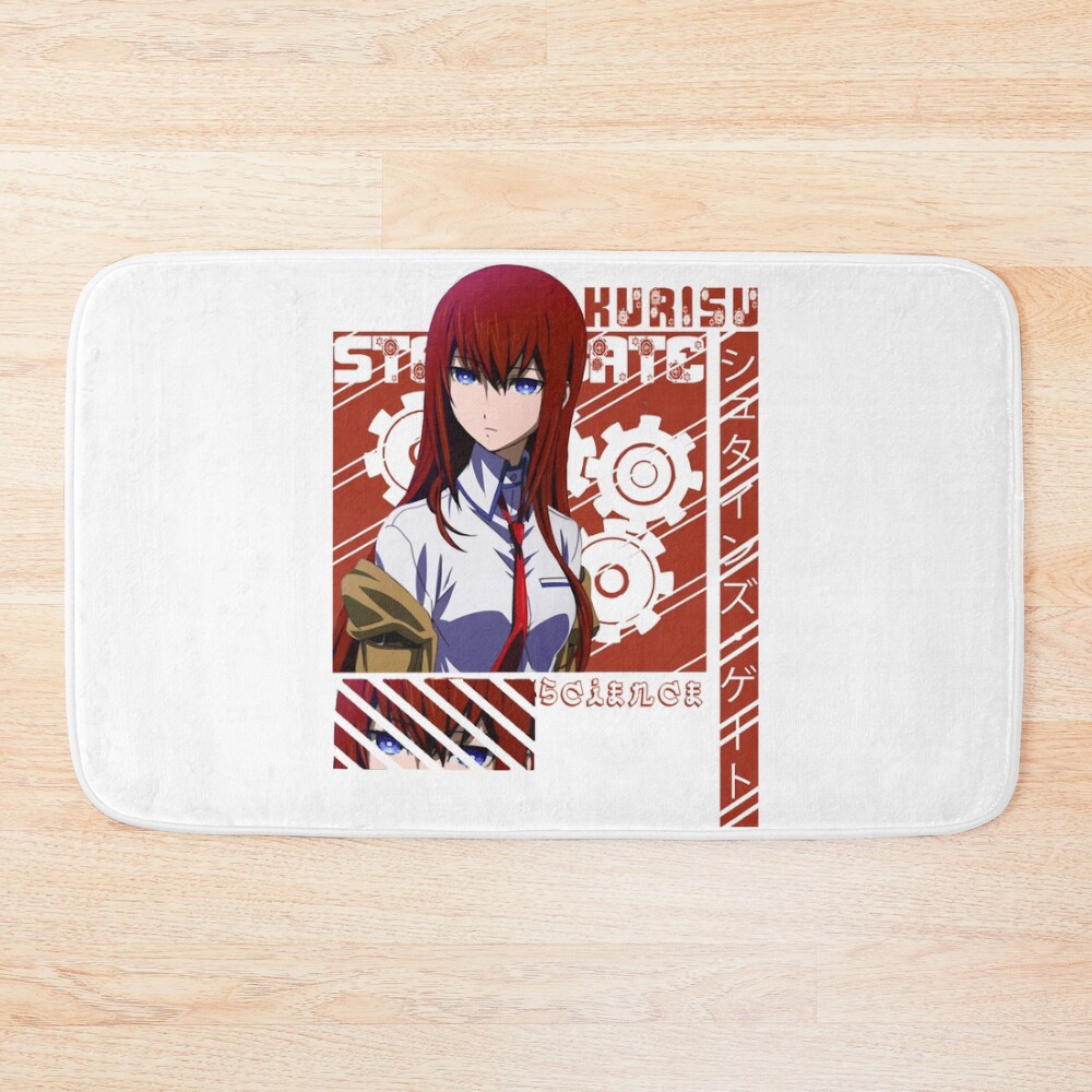 Novel Game Steins Gate Kurisu Techno Bath Mat
